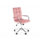 Biuro kėdė H-BT3201 Sidabrinė + Šviesi rožinė